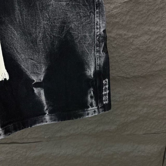 Chrome Hearts Black Drawstring Camouflage Sports Shorts - Picture 6 of 8